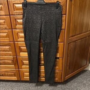 Black and Gray Patterned Pants